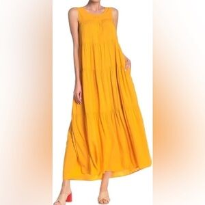 Max Studio Vibrant Yellow Maxi Dress